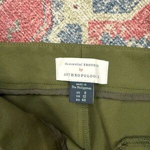 Anthropologie Essential Olive Trousers